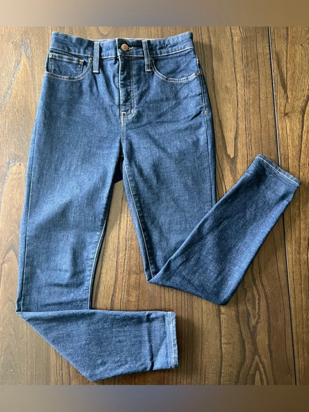 Madewell Indigo Blue “Curvy High-Rise Skinny”Jeans - 27 - Picture 3 of 6